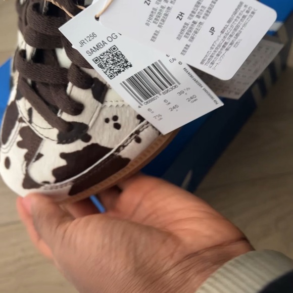 Adidas Cow Print Samba OG Sneakers - Picture 3 of 6